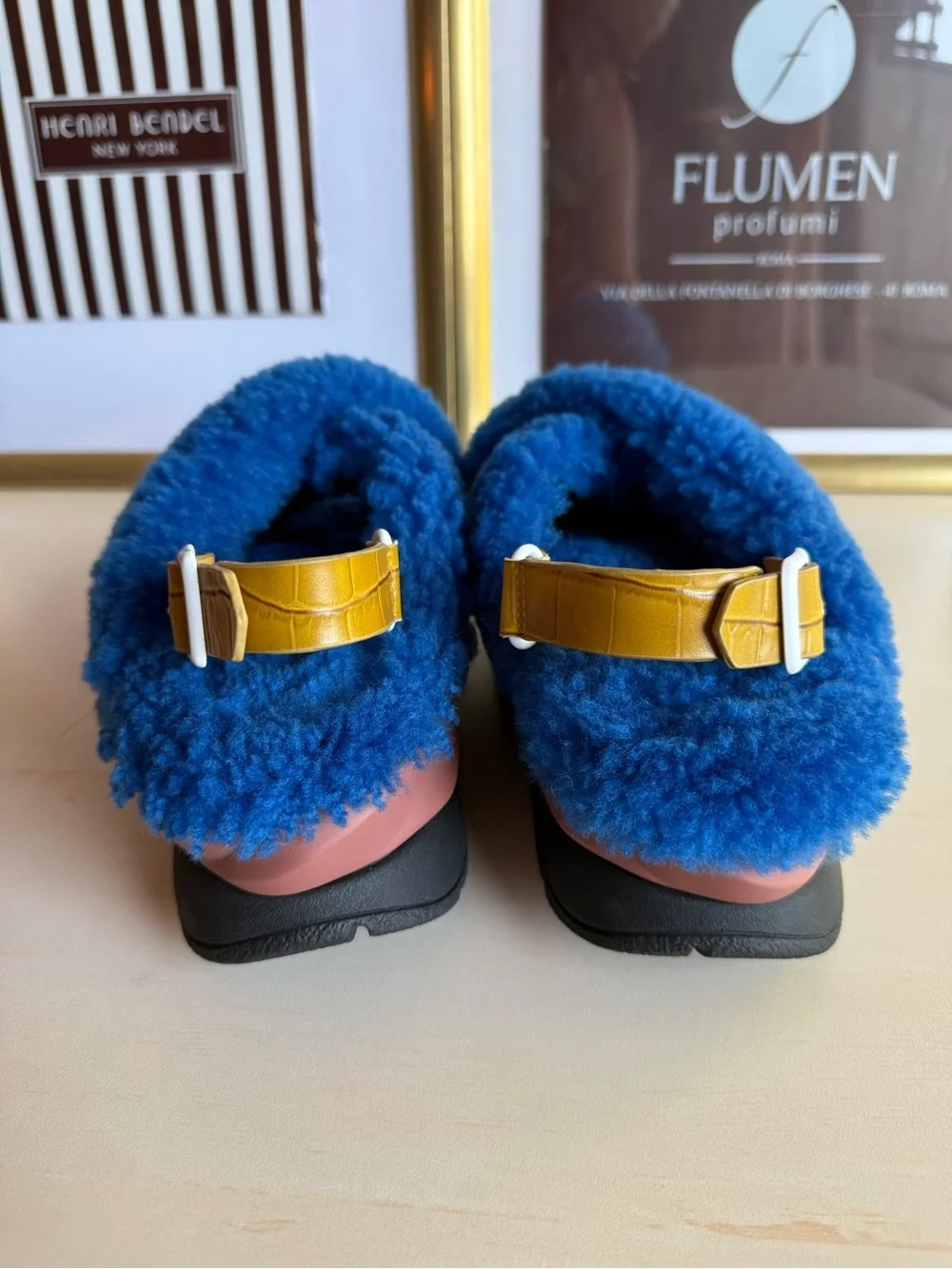 4ccccees Mellow Mana in blue shearling